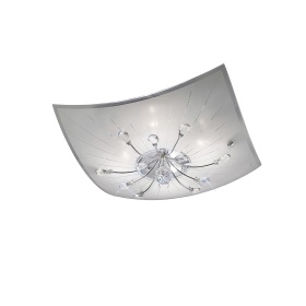 Chloe Crystal Ceiling Lights Diyas Flush Crystal Fittings Chloe Crystal Ceiling Lights Diyas Flush Crystal Fittings